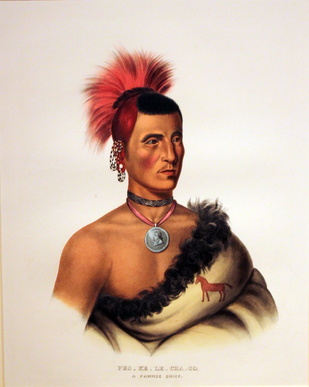 Pawnee Chief Pes Ke Le Cha Co द्वारा जॉर्ज कैटलिन