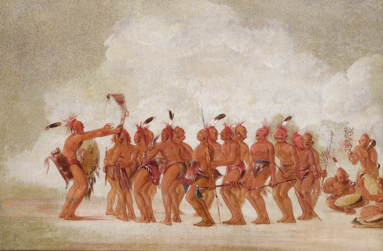 स्लेव डांस, सैक एंड फॉक्स, 1835-1837। द्वारा जॉर्ज कैटलिन
