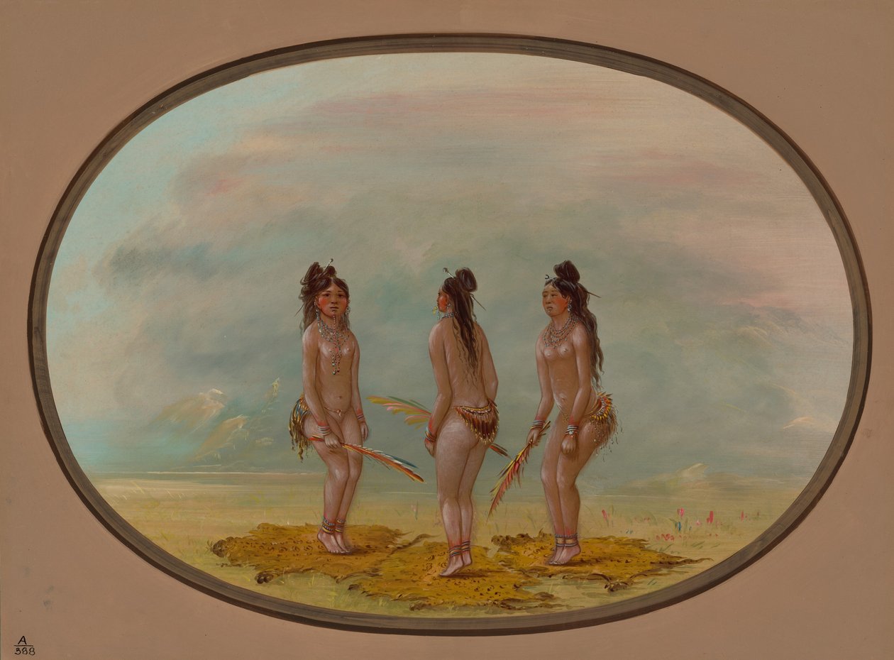 द हैंडसम डांस - गू-ए-गिव, 18541869। द्वारा जॉर्ज कैटलिन