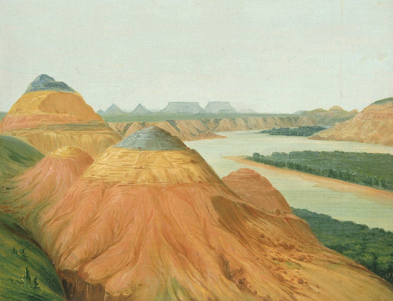 ऊपरी मिसौरी, 1832 के बिग बेंड में देखें। द्वारा जॉर्ज कैटलिन