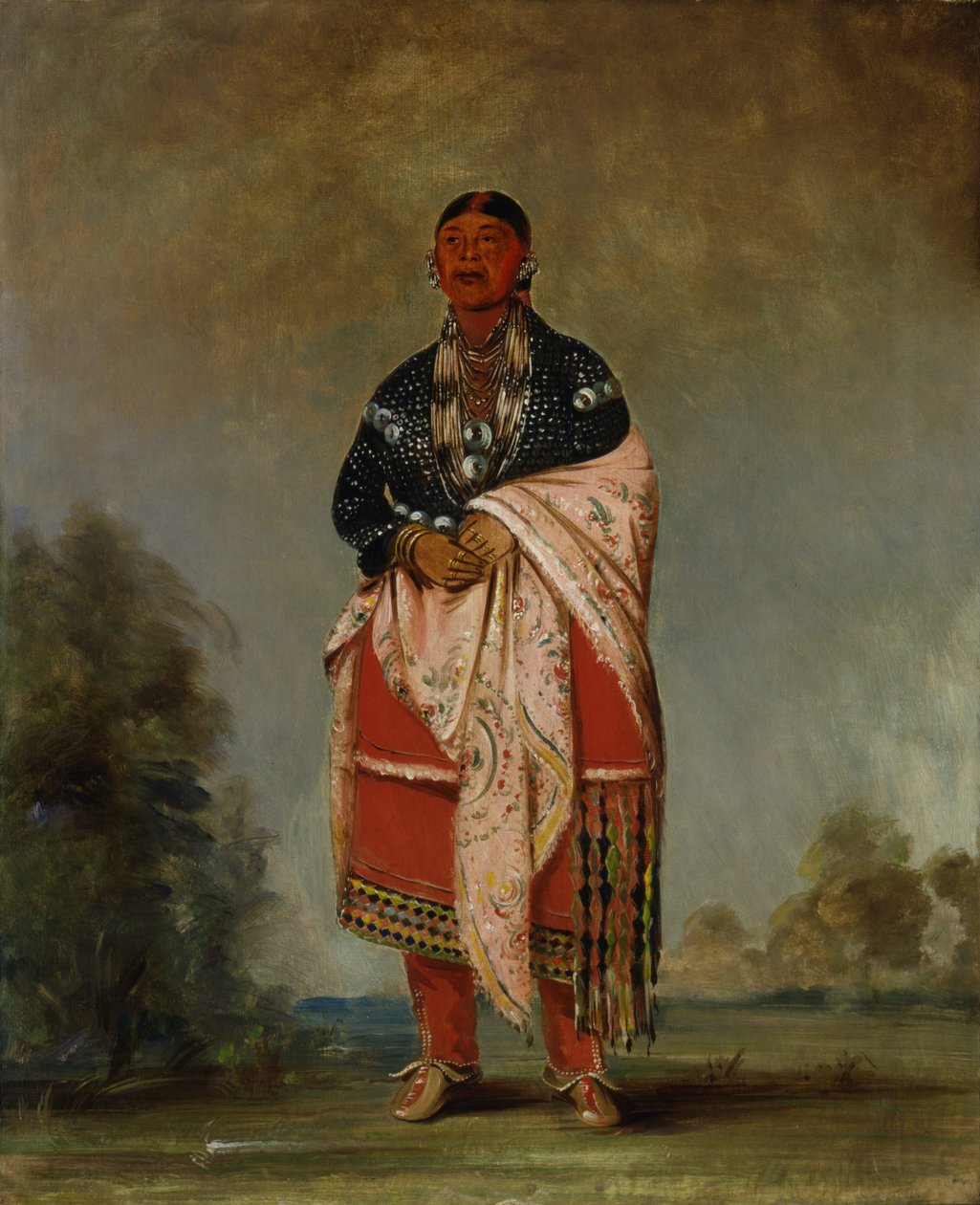 की-ओ-कूक की पत्नी, 1835। द्वारा जॉर्ज कैटलिन