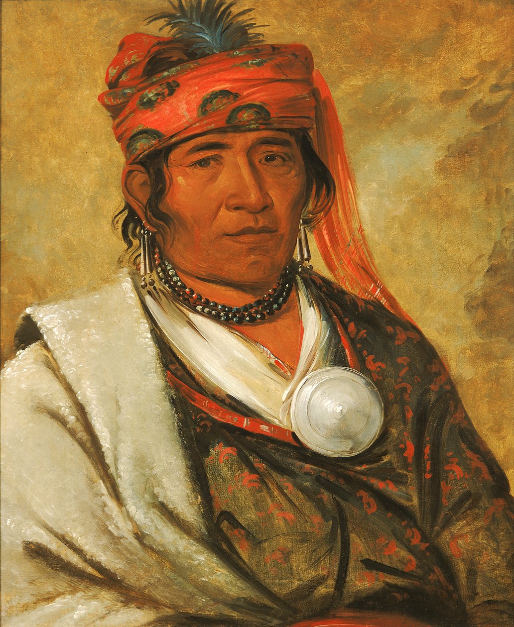 ये-हो-लो-जी, द क्लाउड, ए चीफ, 1838। द्वारा जॉर्ज कैटलिन