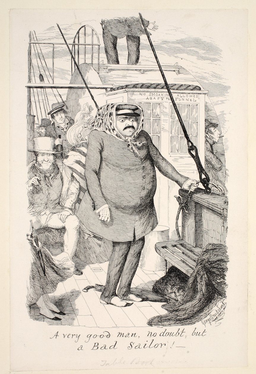 एक बहुत अच्छा आदमी, कोई शक नहीं, लेकिन एक बुरा नाविक! पब। 1845 द्वारा जॉर्ज क्रूइशांक