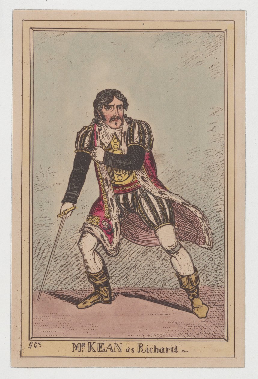 रिचर्ड III के रूप में एडमंड कीन, सीए। 1814., सीए। 1814. द्वारा जॉर्ज क्रूइशांक