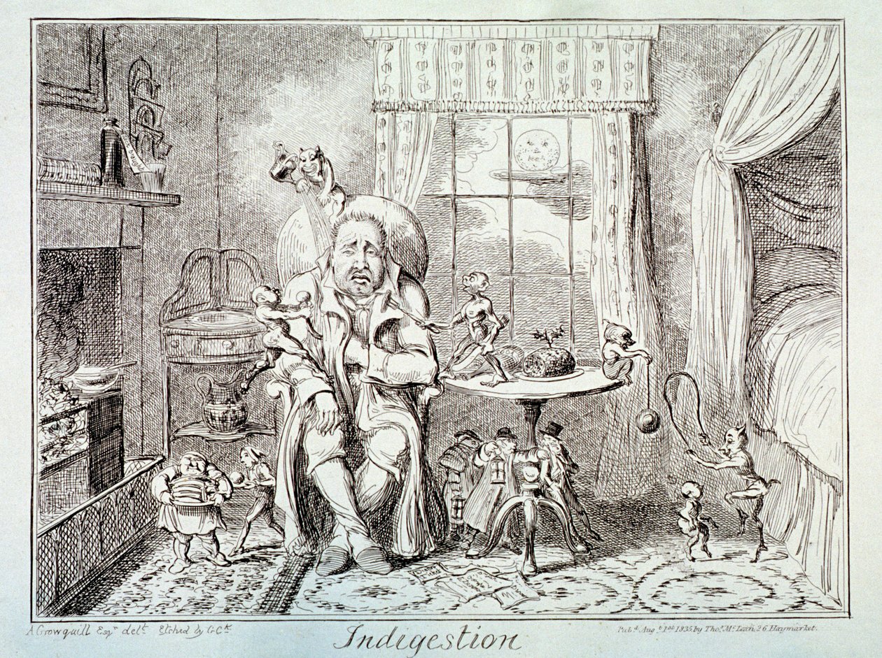 'अपच', 1835 द्वारा जॉर्ज क्रूइशांक