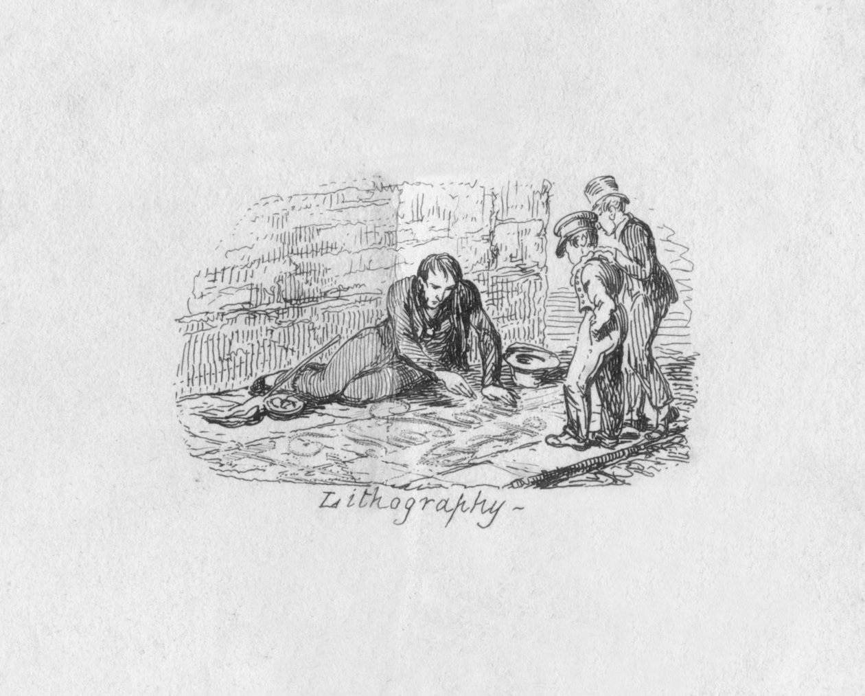 लिथोग्राफी, 1829 द्वारा जॉर्ज क्रूइशांक