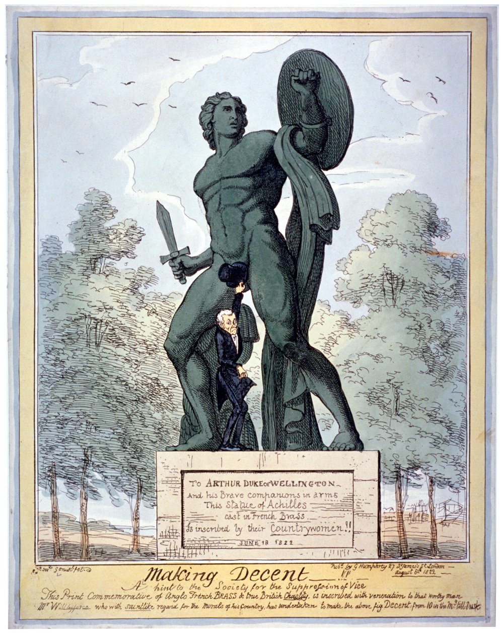 'सभ्य बनाना !! वाइस के दमन के लिए समाज को एक संकेत...', 1822 द्वारा जॉर्ज क्रूइशांक