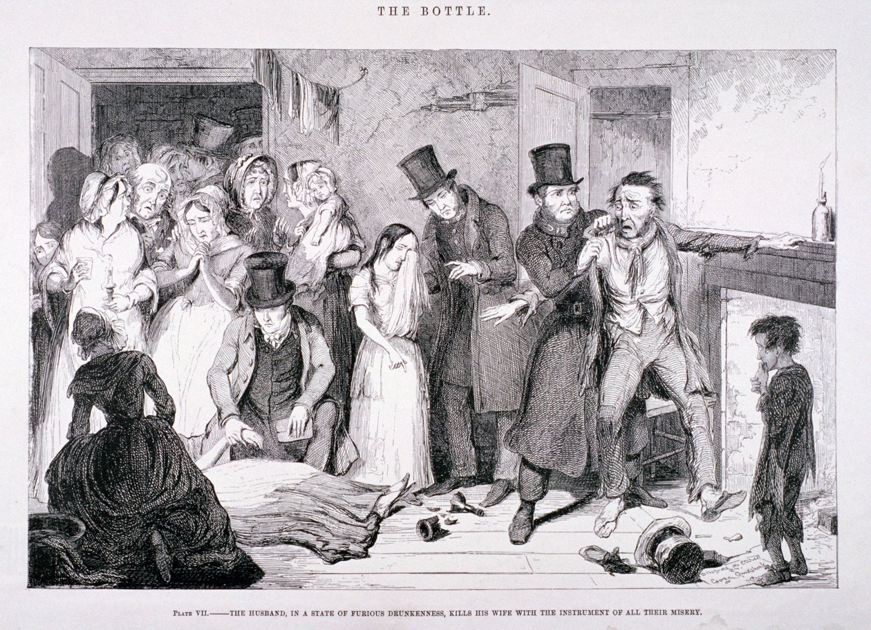 द बॉटल, 1847 द्वारा जॉर्ज क्रूइशांक
