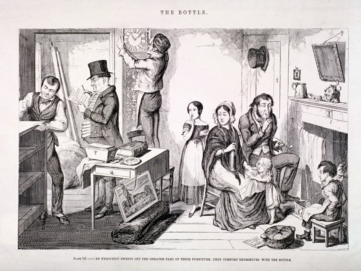 द बॉटल, 1847 द्वारा जॉर्ज क्रूइशांक