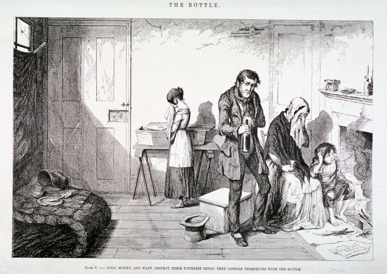 द बॉटल, 1847 द्वारा जॉर्ज क्रूइशांक