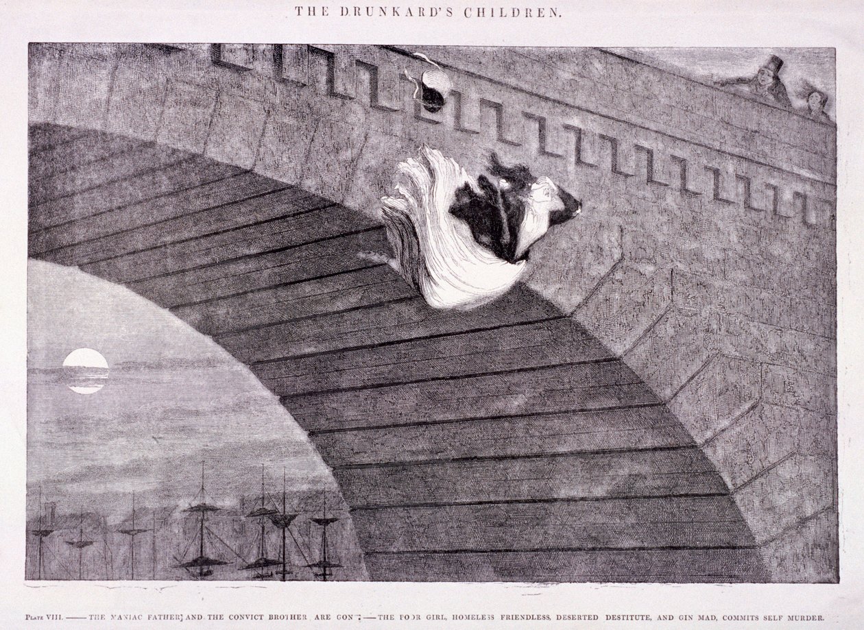 द ड्रंकार्ड्स चिल्ड्रन, c1847 द्वारा जॉर्ज क्रूइशांक