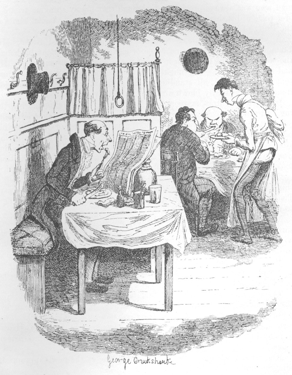 द टॉल, थिन, पेल पर्सन, c1900 द्वारा जॉर्ज क्रूइशांक