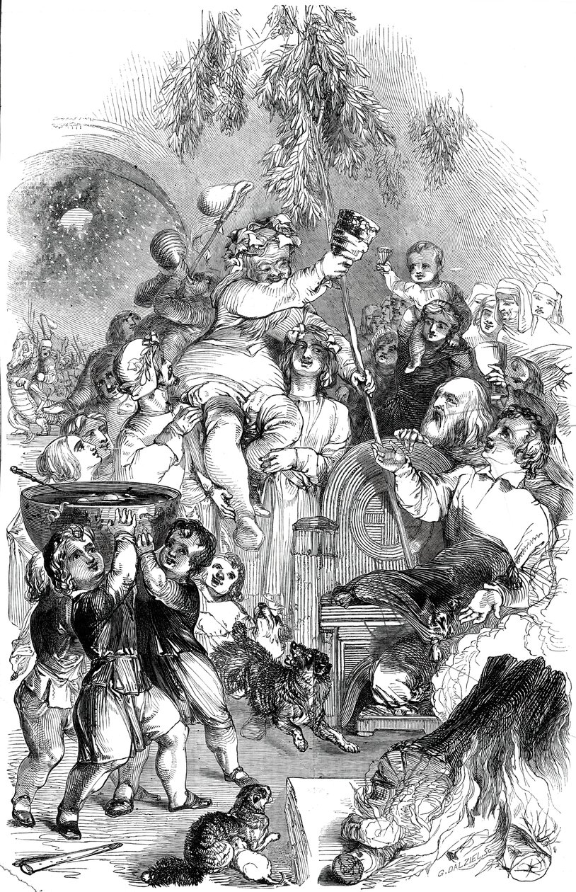 क्रिसमस में लाना - विलियम हार्वे, 1845 द्वारा तैयार किया गया। द्वारा जॉर्ज डाल्ज़िएल