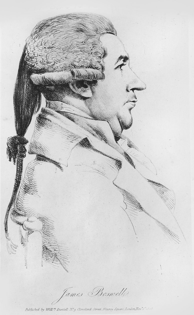 जेम्स बोसवेल (1740-1795) द्वारा जॉर्ज डांस