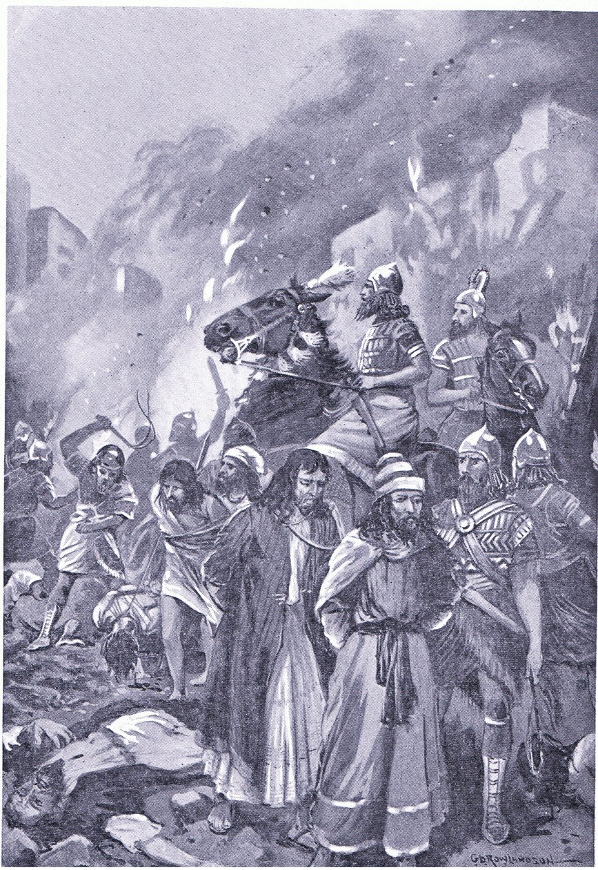 एसर हैडन द्वारा सिडोन का विनाश द्वारा जॉर्ज डर्विले रॉलैंडसन