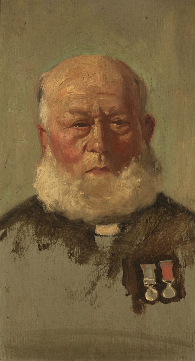 जे. समर्स का पोर्ट्रेट, RN, c. 1920 (पैनल पर तेल) द्वारा जॉर्ज एडमंड बटलर