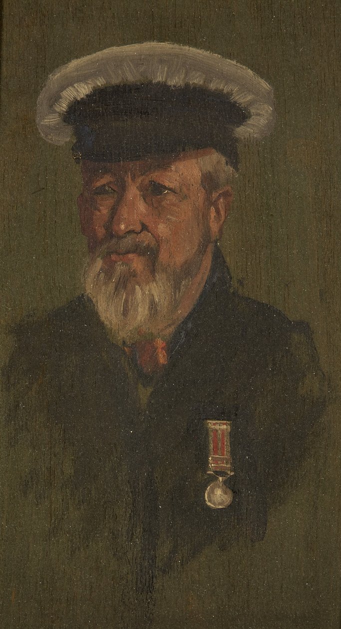 R. Coombs का पोर्ट्रेट, MT, c.1920 (पैनल पर तेल) द्वारा जॉर्ज एडमंड बटलर