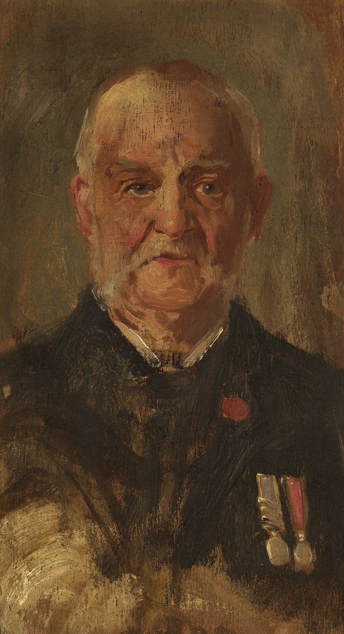 डब्ल्यू पोर्टर का पोर्ट्रेट, आरएमएलआई, c.1920 (पैनल पर तेल) द्वारा जॉर्ज एडमंड बटलर
