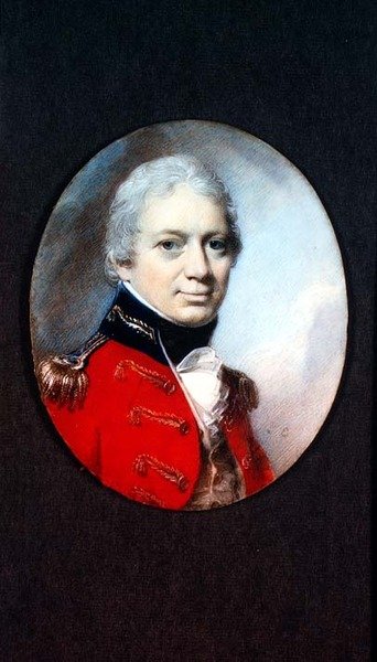 विल्टशायर मिलिशिया के लेफ्टिनेंट कर्नल जे. हॉल्टन का लघु चित्र, c.1801 द्वारा जॉर्ज एंगलहार्ट