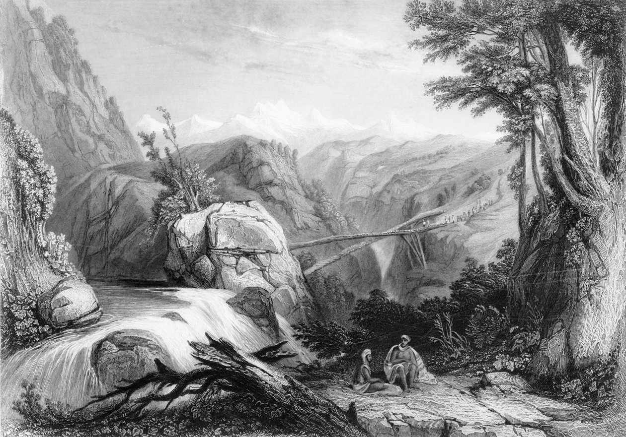 देवबुन के पास का दृश्य, 1838। द्वारा जॉर्ज फ्रांसिस व्हाइट