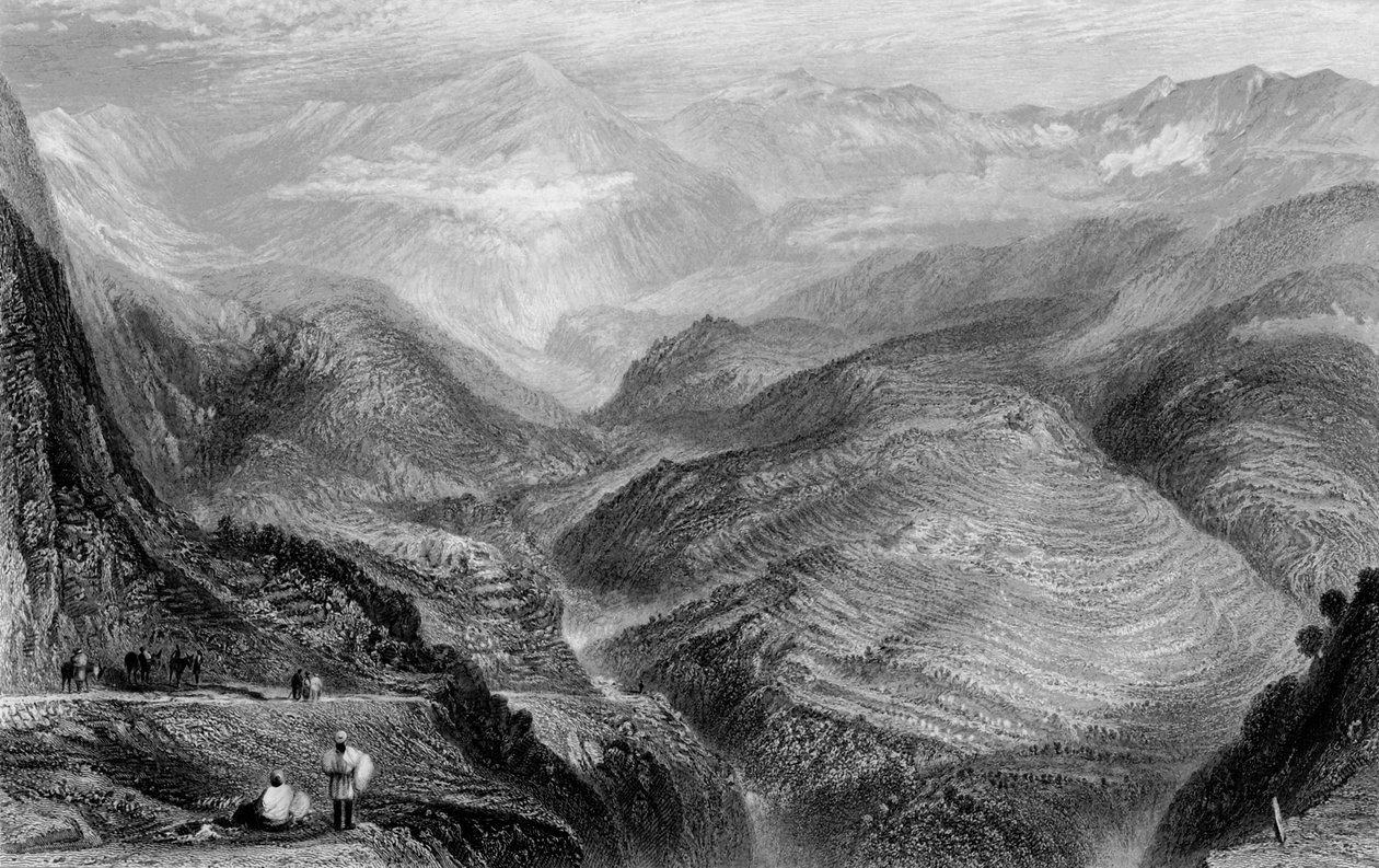 जुबेर के पास का दृश्य, 1838। द्वारा जॉर्ज फ्रांसिस व्हाइट