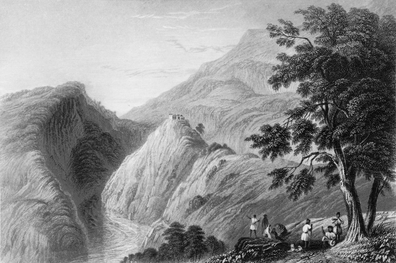 कुर्सली के पास का दृश्य, 1838। द्वारा जॉर्ज फ्रांसिस व्हाइट