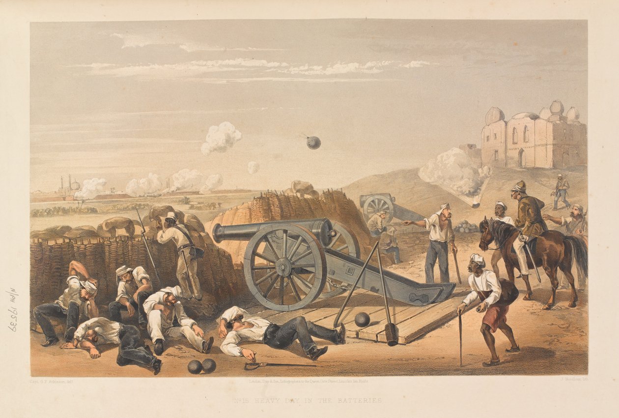 हैवी डे बैटरियों में , 1857 द्वारा जॉर्ज फ्रेंकलिन एटकिंसन