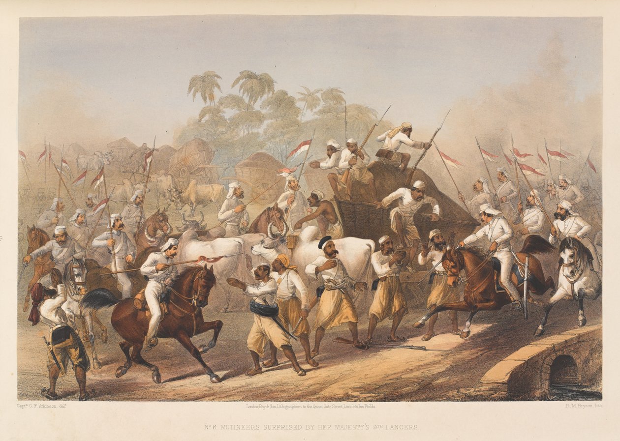 महामहिम उसकी महिमा से आश्चर्यचकित 9 लांसर्स , 1857 द्वारा जॉर्ज फ्रेंकलिन एटकिंसन