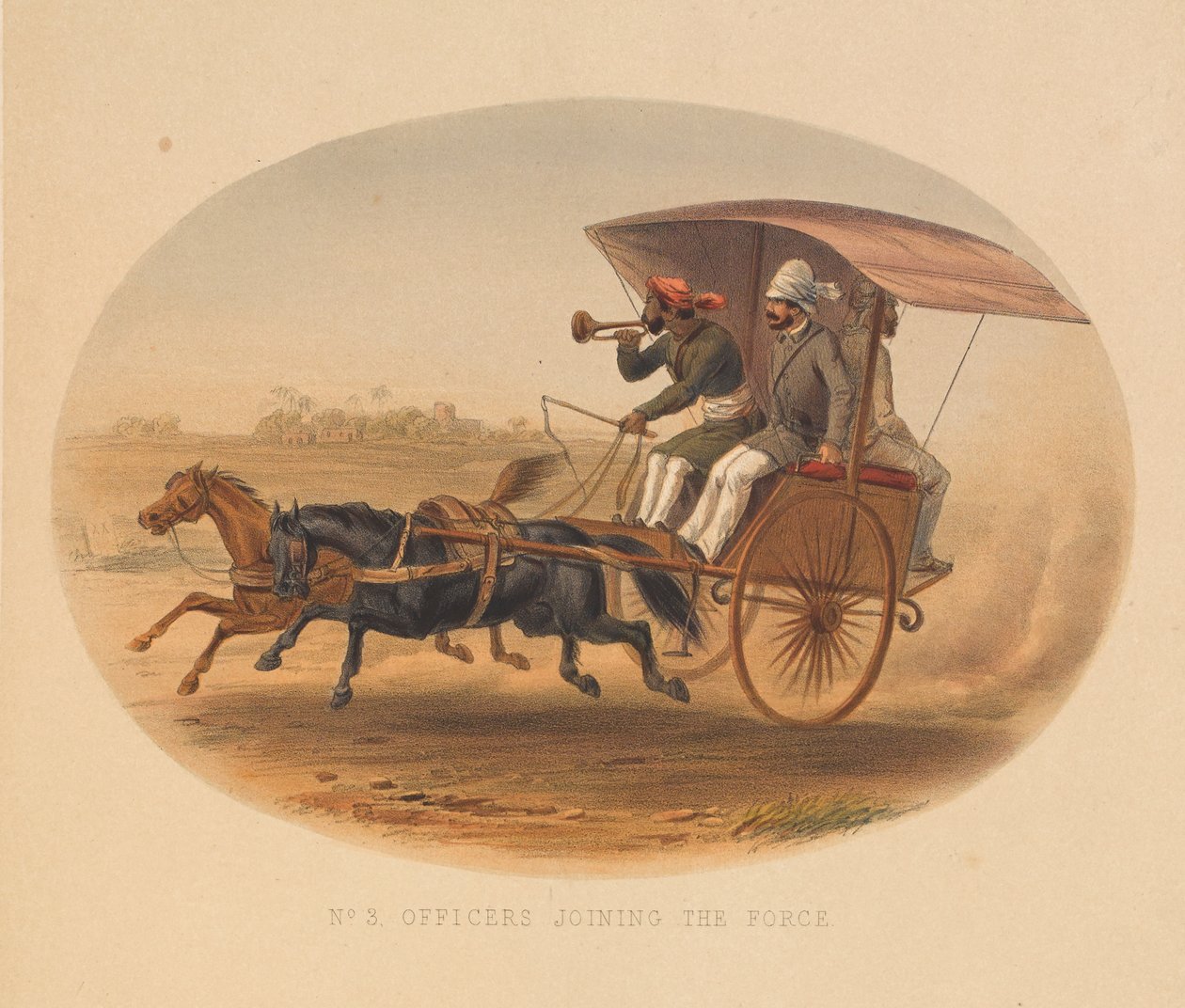  बल में शामिल होने वाले अधिकारी , 1857-1858 लगभग द्वारा जॉर्ज फ्रेंकलिन एटकिंसन