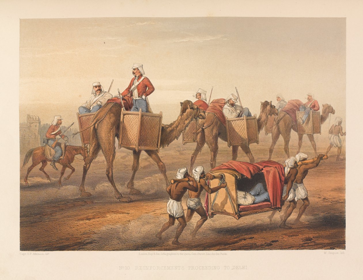  दिल्ली में सुदृढीकरण की कार्यवाही , 1857 द्वारा जॉर्ज फ्रेंकलिन एटकिंसन