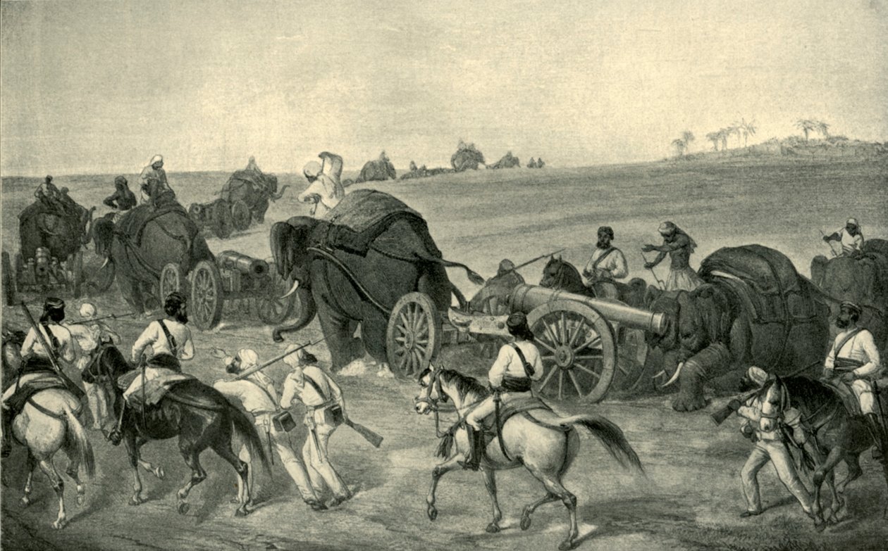 दिल्ली के लिए सीज ट्रेन की अग्रिम, 1857, 1901। द्वारा जॉर्ज फ्रेंकलिन एटकिंसन