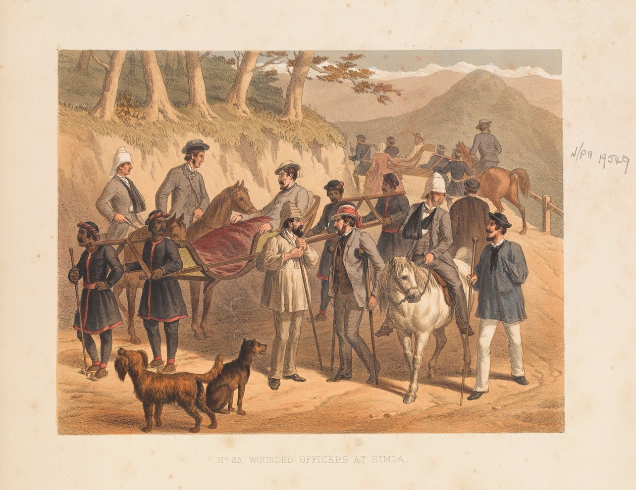  सिमला में घायल अधिकारी , 1857 द्वारा जॉर्ज फ्रेंकलिन एटकिंसन