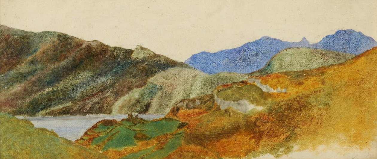 माउंटेन लैंडस्केप, 1843-47 द्वारा जॉर्ज फ्रेडरिक वत्स