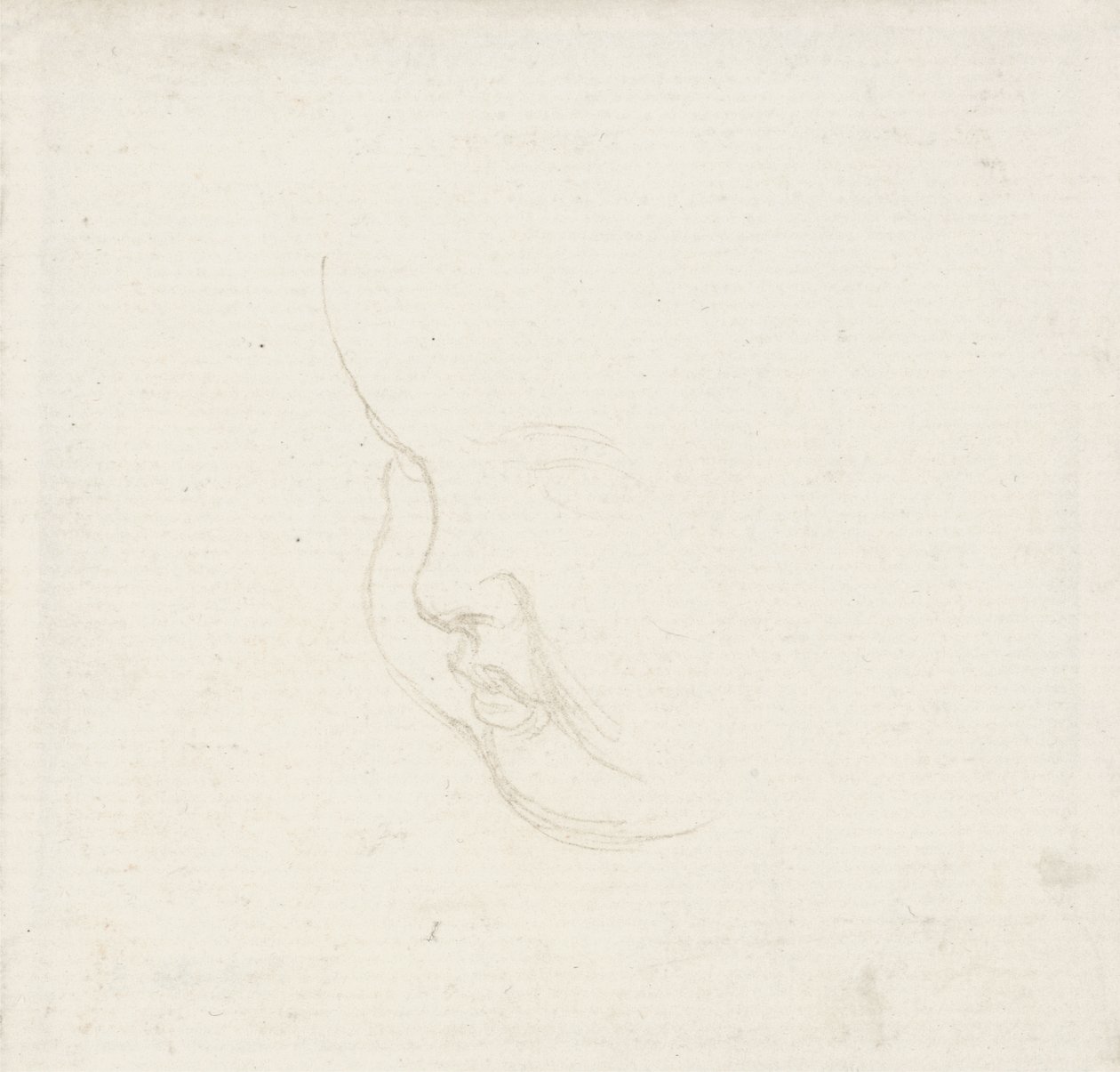 एक बच्चे के सिर के लिए अध्ययन, c.1860 (ग्रेफाइट) द्वारा जॉर्ज फ्रेडरिक वत्स
