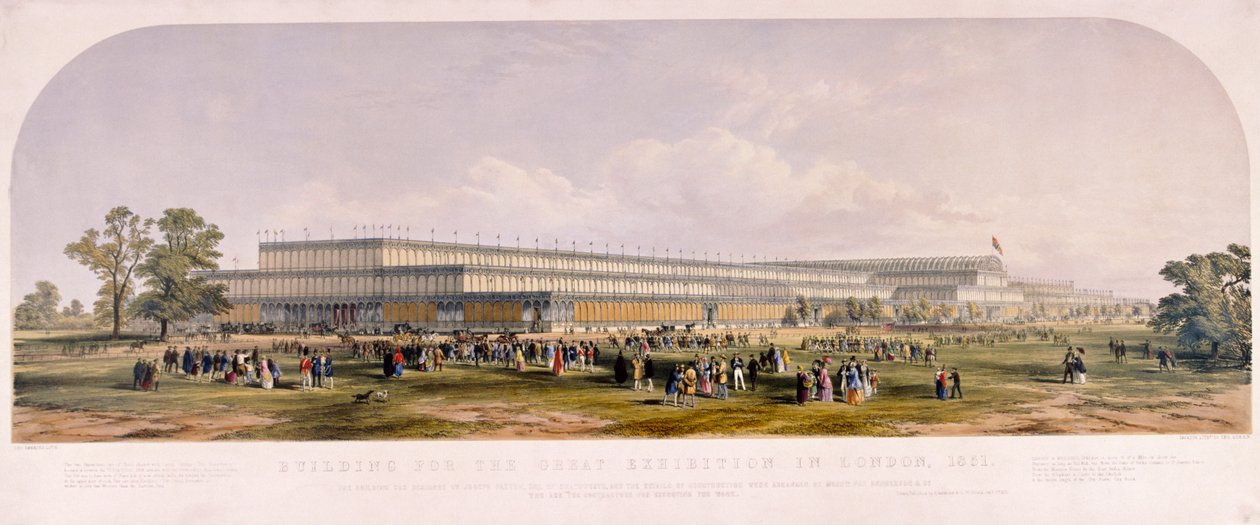 महान प्रदर्शनी, हाइड पार्क, लंदन, 1851 द्वारा जॉर्ज हॉकिन्स