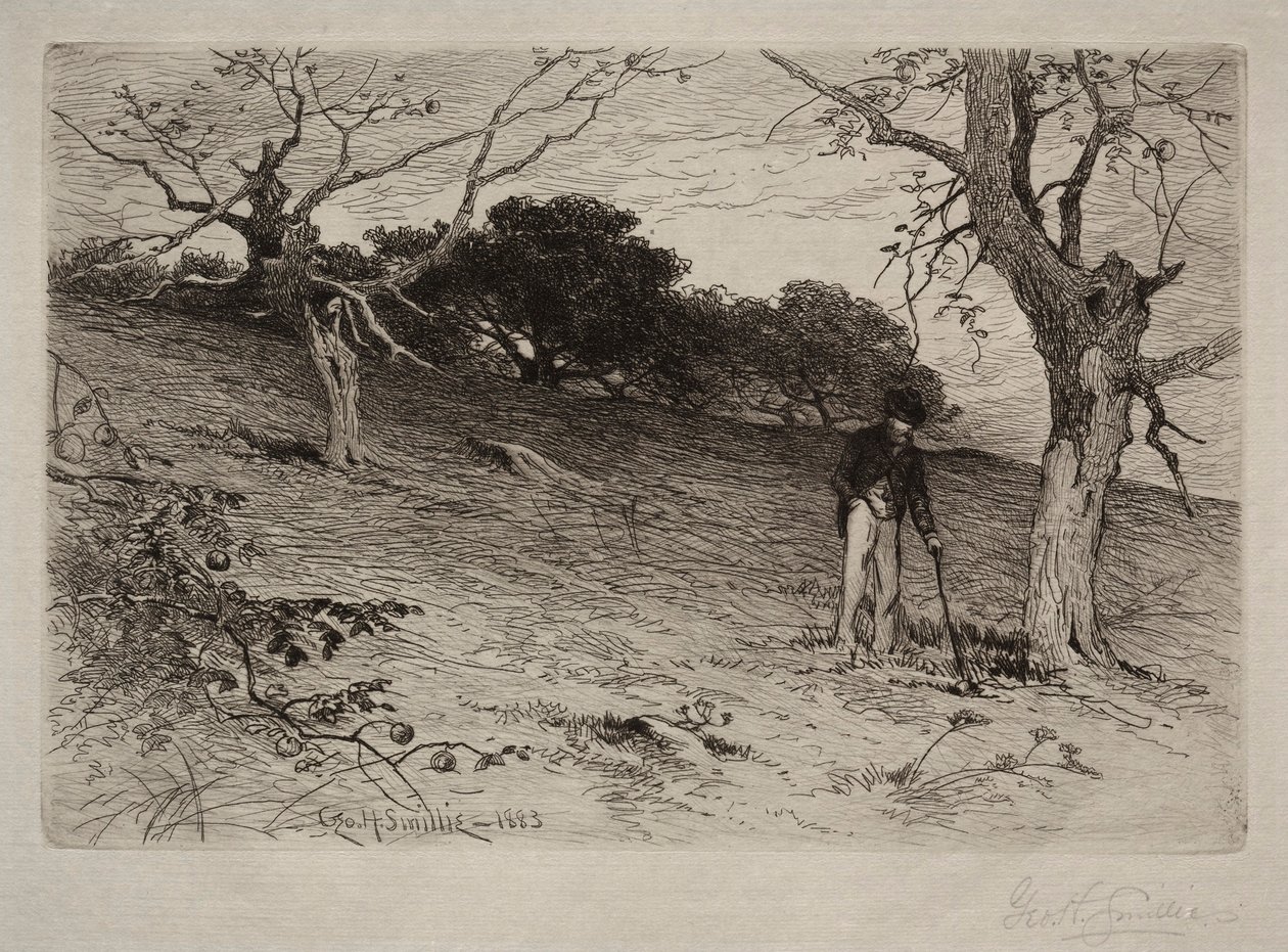 लैंडस्केप, 1883। द्वारा जॉर्ज हेनरी स्माइली