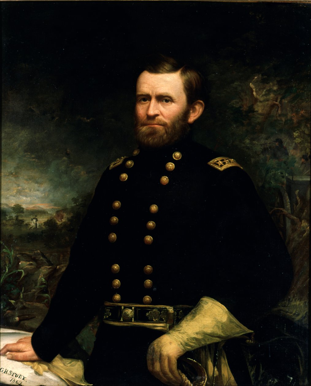 Ulysses Simpson Grant का पोर्ट्रेट, 1869 द्वारा जॉर्ज हेनरी कहानी