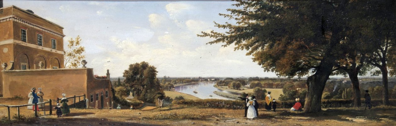 बायीं ओर विक के साथ रिचमंड हिल से देखें, 1837 द्वारा जॉर्ज हिल्डिच
