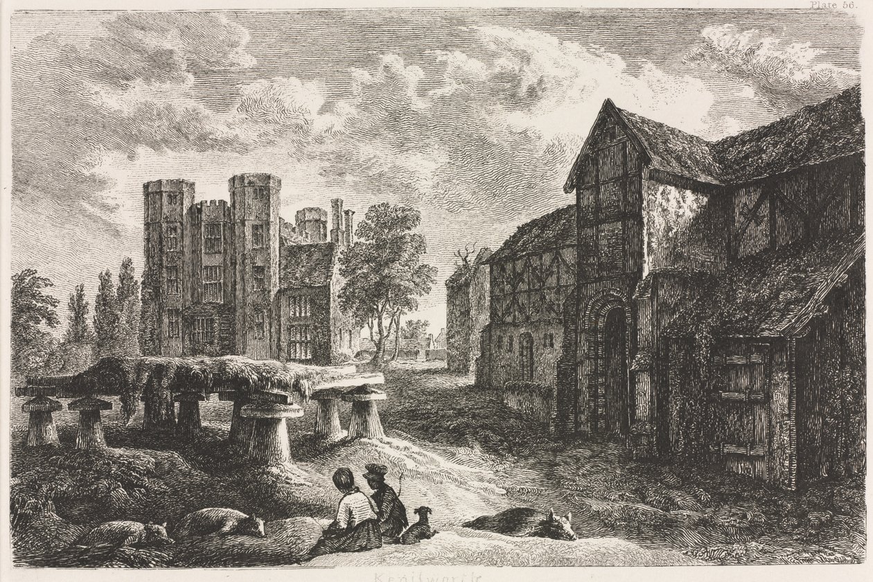 केनिलवर्थ, 1827, 1848 प्रकाशित। द्वारा जॉर्ज द्वितीय कुइटी