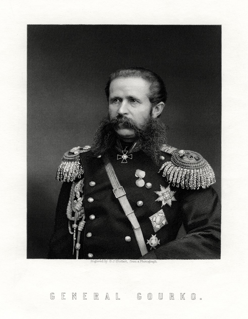 Iosif Vladimirovich Gurko, रशियन फील्ड मार्शल, 19 वीं सदी द्वारा जॉर्ज जे। स्टोडार्ट