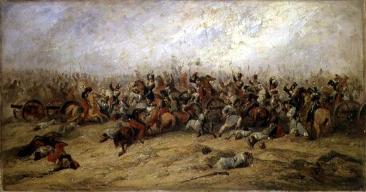 द कॉन्फ्लिक्ट ऑन द गन्स, बालाक्लाव, 1854 द्वारा जॉर्ज जोन्स