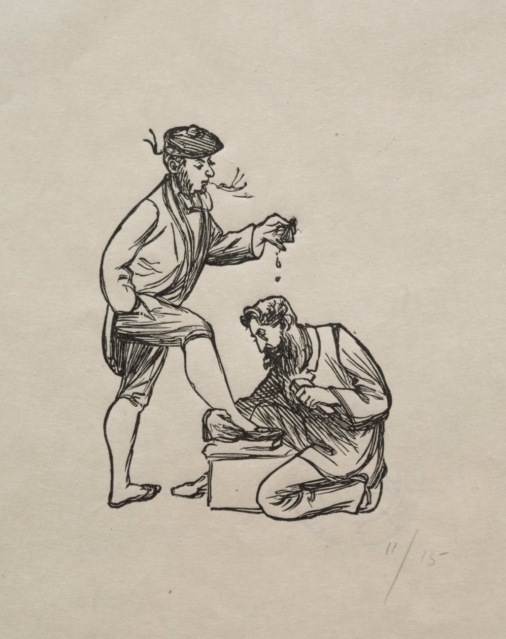 घरेलू दर्शन, 1863। द्वारा जॉर्ज लुई पामेला बुसोन डु मौरियर