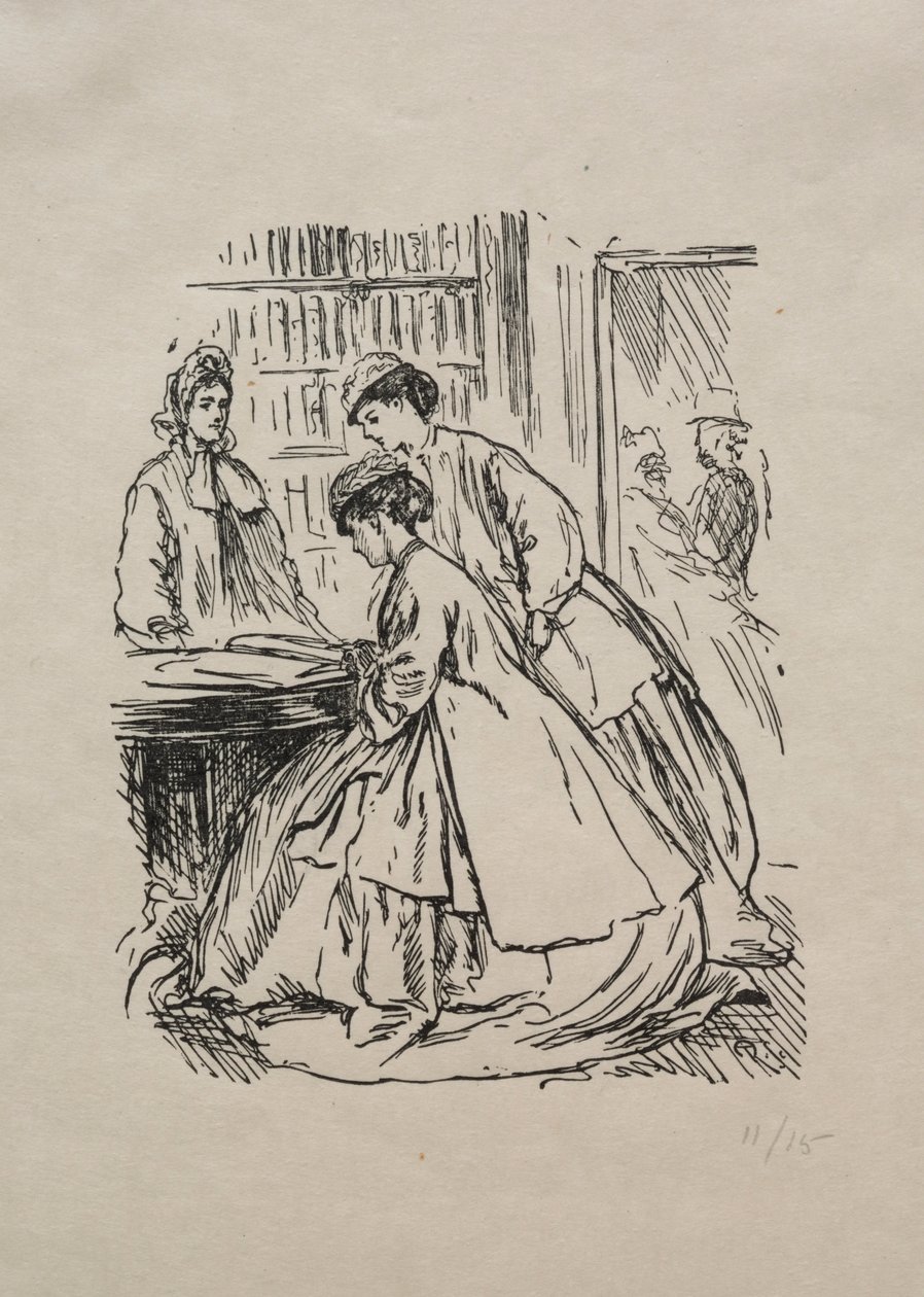 नॉच, 1866 के बारे में बहुत कुछ। द्वारा जॉर्ज लुई पामेला बुसोन डु मौरियर