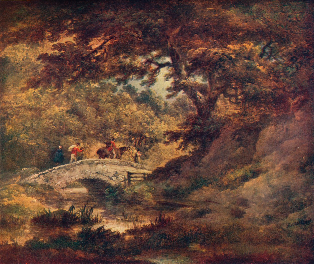 ए वुडलैंड सीन, c1795 द्वारा जॉर्ज मोरलैंड