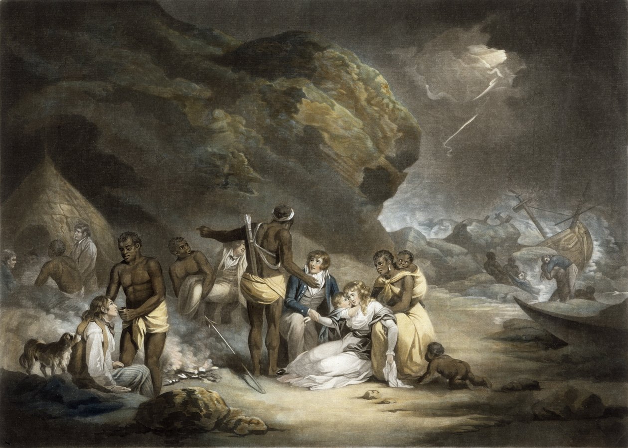 जॉन राफेल स्मिथ द्वारा उत्कीर्ण अफ्रीकी आतिथ्य, 1791 (मेजोटिन्ट) द्वारा जॉर्ज मोरलैंड