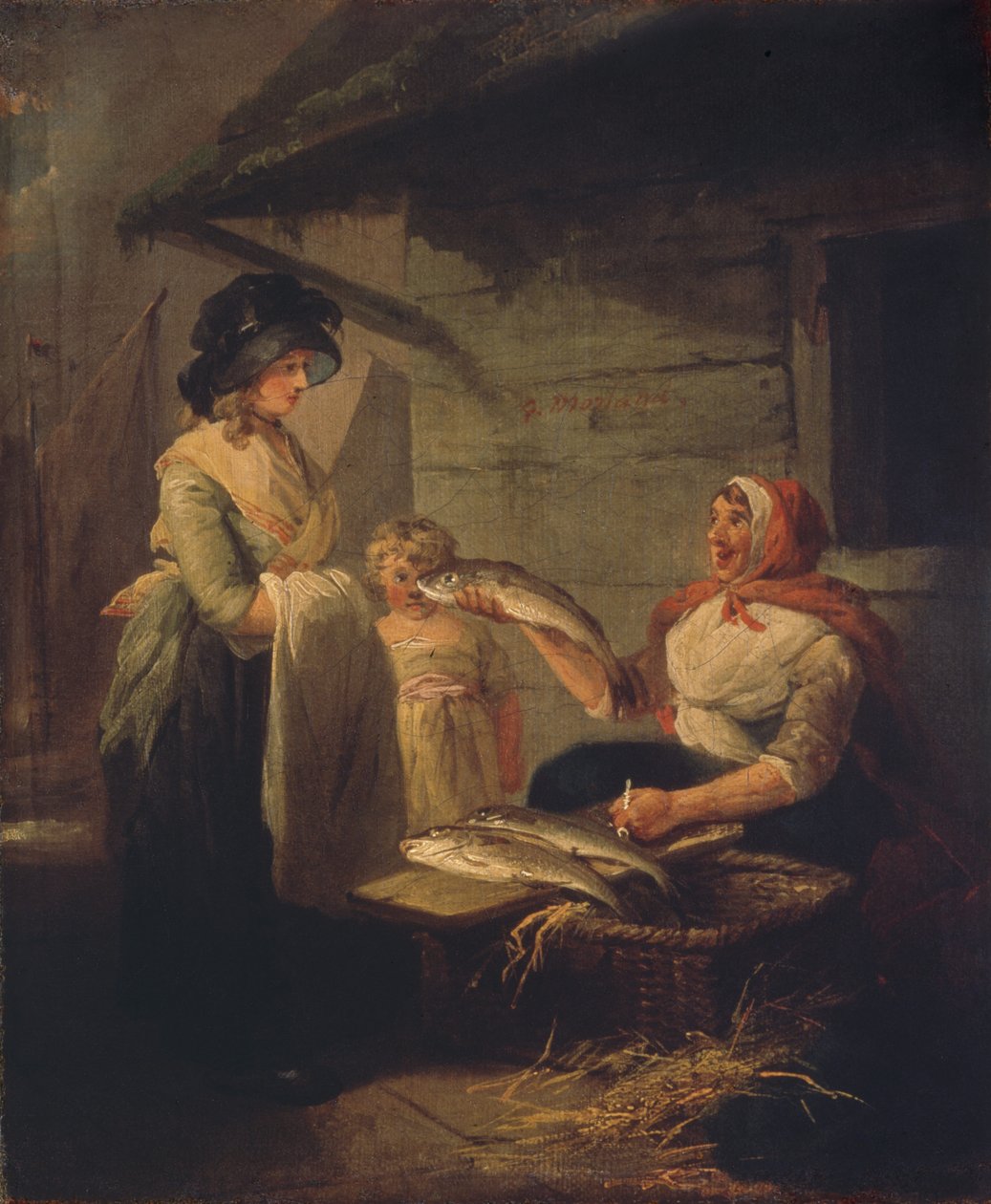 फिशवाइफ, 1780 के दशक का अंत। द्वारा जॉर्ज मोरलैंड