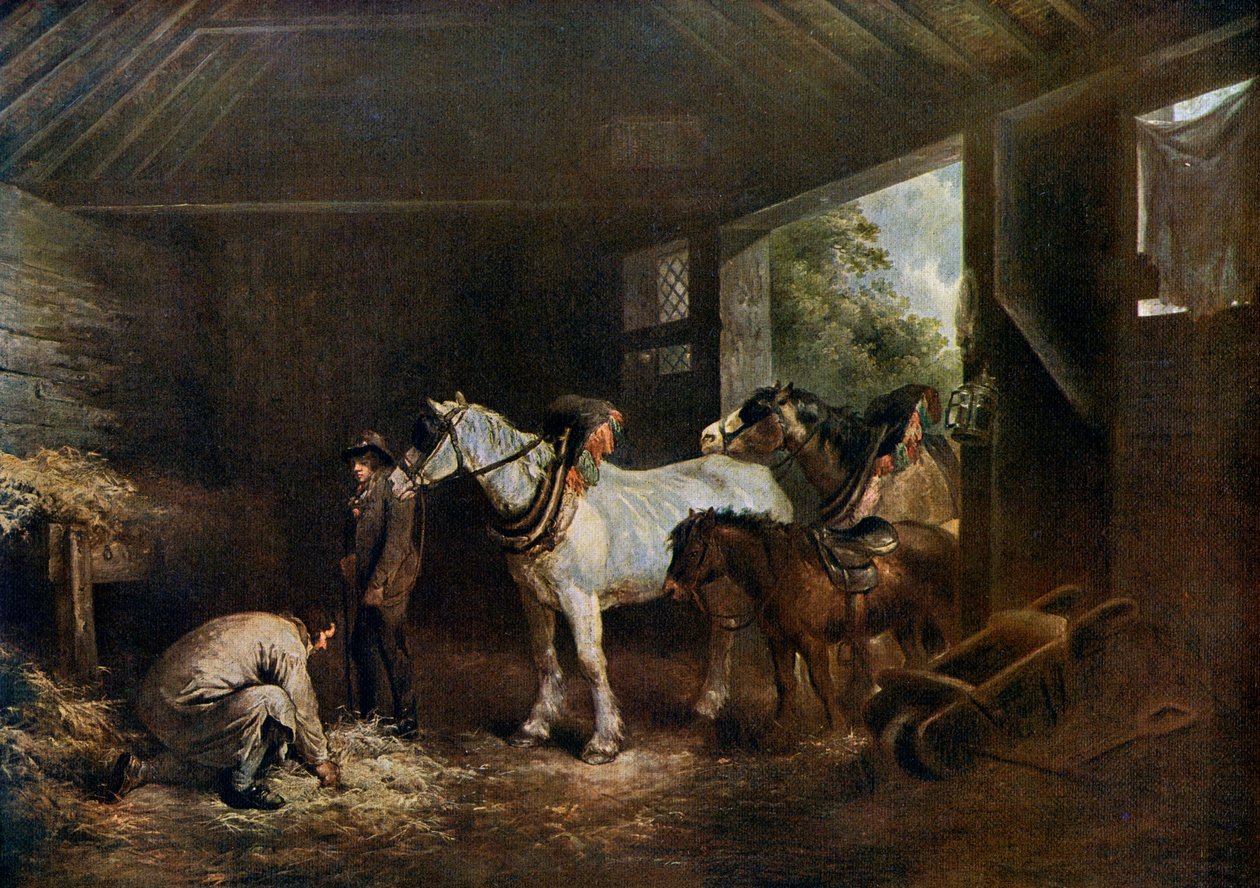 द इनसाइड ऑफ द स्टेबल, 1791, 1912। द्वारा जॉर्ज मोरलैंड