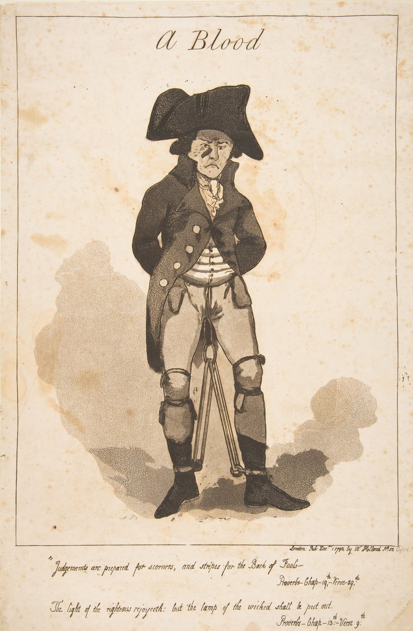ए ब्लड, 1 दिसंबर, 1790। द्वारा जॉर्ज माउटर्ड वुडवर्ड