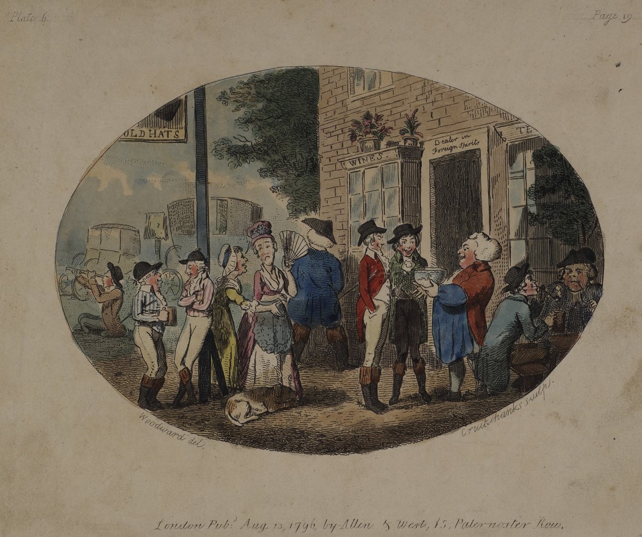 ओल्ड हैट्स टैवर्न, Uxbridge, 1796 द्वारा जॉर्ज माउटर्ड वुडवर्ड