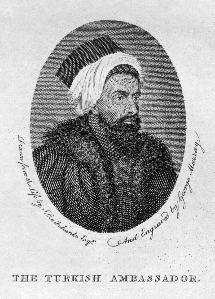 तुर्की के राजदूत, 1794। द्वारा जॉर्ज मरे